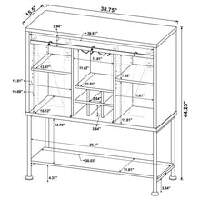 Load image into Gallery viewer, Hovander - Sliding Door Bar Cabinet - Gray
