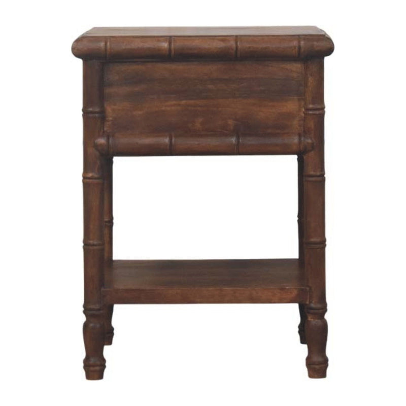 24" Two Drawer Nightstand - Brown