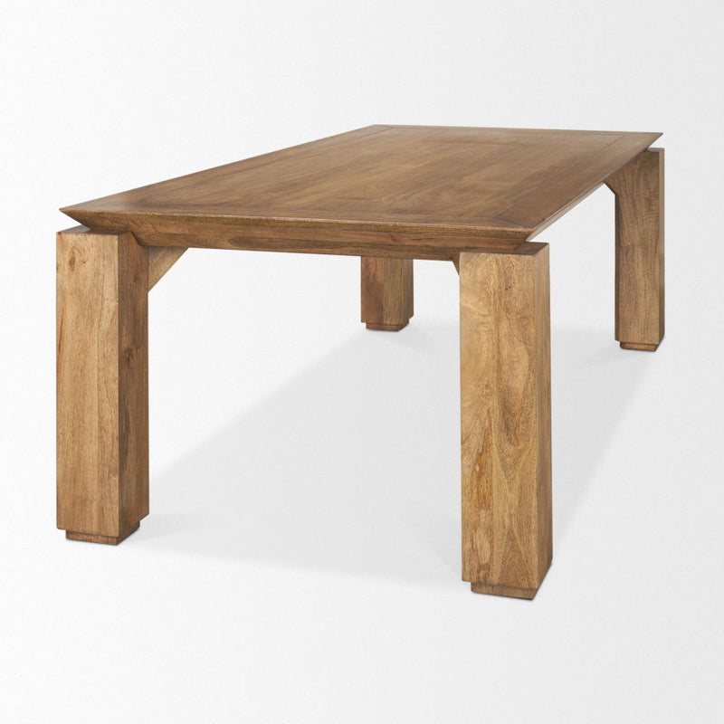 Solid Wood Dining Table (727878) - Brown