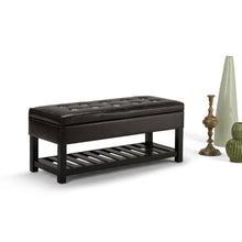 Load image into Gallery viewer, Cosmopolitan - Storage Ottoman Bench With Open Bottom - Tanners Brown
