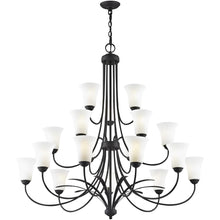 Load image into Gallery viewer, 42" Multi Light Dimmable Chandelier With Shades - Black
