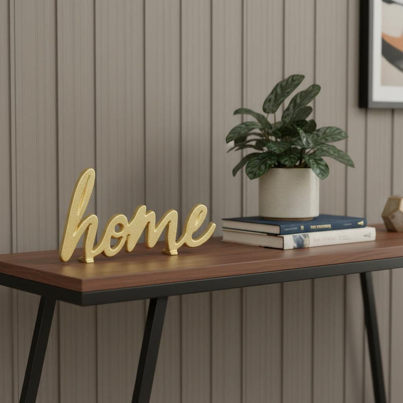 Home Hand Painted Tabletop Sign (634472) - Gold