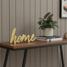 Load image into Gallery viewer, Home Hand Painted Tabletop Sign (634472) - Gold
