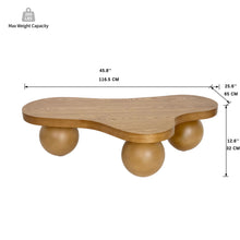 Load image into Gallery viewer, Cloud Shaped Coffee Table With 3 Ball Legs For Living Room
