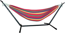 Load image into Gallery viewer, Regatta Stripe Two Person Hammock With Stand - Pink
