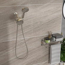 Load image into Gallery viewer, Multi Function Dual Shower Head 4.7" Rain Showerhead &amp; 8 Function Hand Shower System - Brushed Nickel
