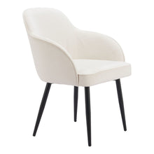 Load image into Gallery viewer, Velvet Dining Arm Chairs (Set of 2) - Ivory
