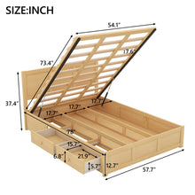 Load image into Gallery viewer, Platform Bed With Underneath Storage And 2 Drawers
