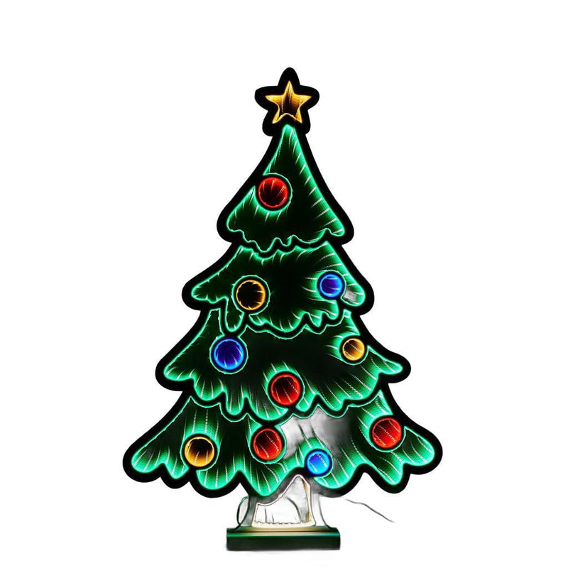Trees Christmas Christmas Tree Tabletop Sculpture With LED - Green / Red / Yellow