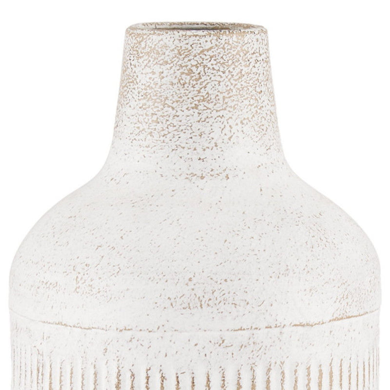 Geometric Cylinder Table Vase (608320) - Off White / Off White