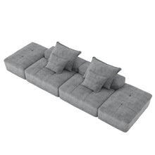 Load image into Gallery viewer, Modern Oversized Diy Combination Modular Sectional Sofa With Pillows
