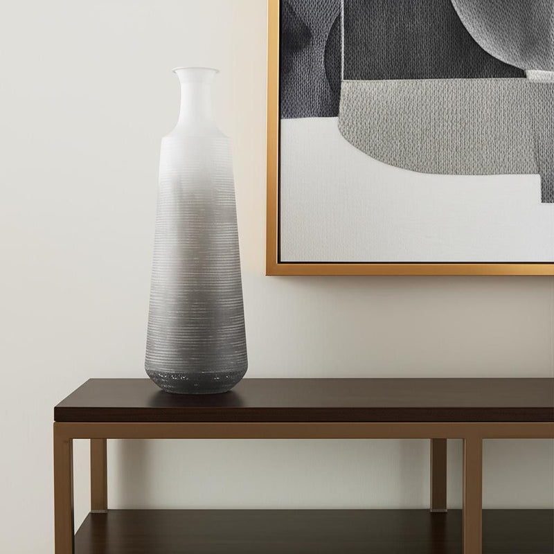 Ombre Table Vase (608334) - Gray / White