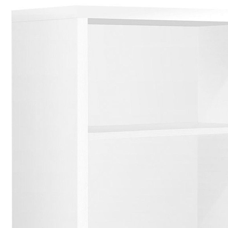 Adjustable Four Tier Bookcase (333357) - White