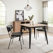Load image into Gallery viewer, Faux Leather Open Back Dining Side Chairs (Set of 2) - Black
