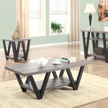 Load image into Gallery viewer, Rectangle Sofa Table With V Line Design - Gray
