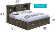 Load image into Gallery viewer, Traditional Style Bookcase Storage Bed
