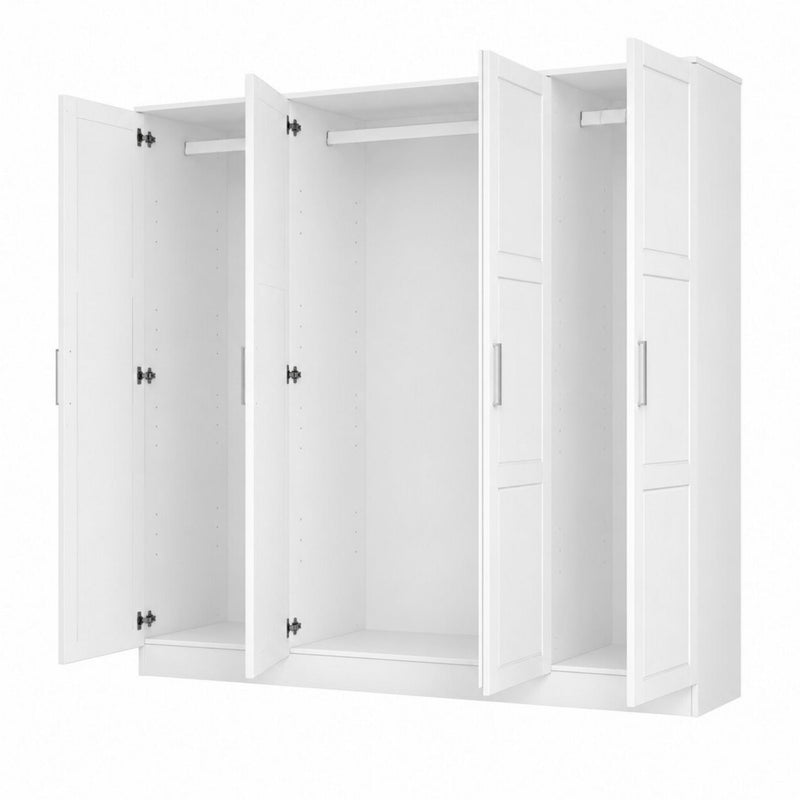 Solid Wood Four Door Combo Dresser (763751) - White