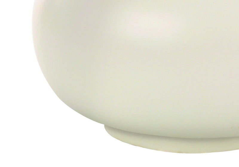 Ceramic Gourd Table Lamp With Drum Shade - Cream