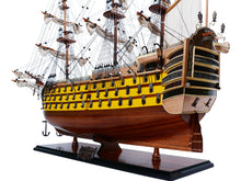 Load image into Gallery viewer, Hand Painted Model Boat (624637) - Light Brown / Yellow
