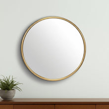 Load image into Gallery viewer, 24" Metal Round Accent Mirror - Gold
