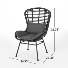Load image into Gallery viewer, Calypso - Outdoor Chair With Water Resistance Cushion And Iron Frame
