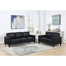 Load image into Gallery viewer, Ruth - 2 Piece Track Arm Sofa Set With Cushions - Black
