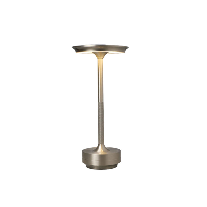 Round Table Lamp - Silver