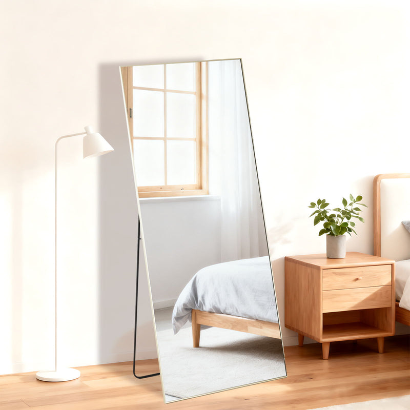 55" Aluminum Framed Mirror - Gold