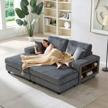Load image into Gallery viewer, Convertible Sectional Sofa, Sleeper Oversized Living Room Lounge
