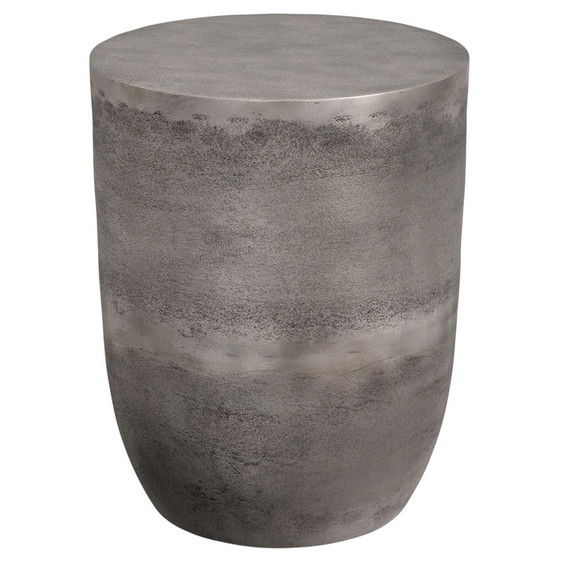Aluminum Round End Table - Silver