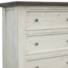 Load image into Gallery viewer, Solid Wood Four Drawer Chest - Gray / Ivory
