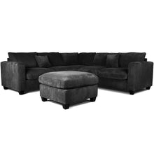 Load image into Gallery viewer, Modern Style L-Shaped Sectional Set With Ottoman
