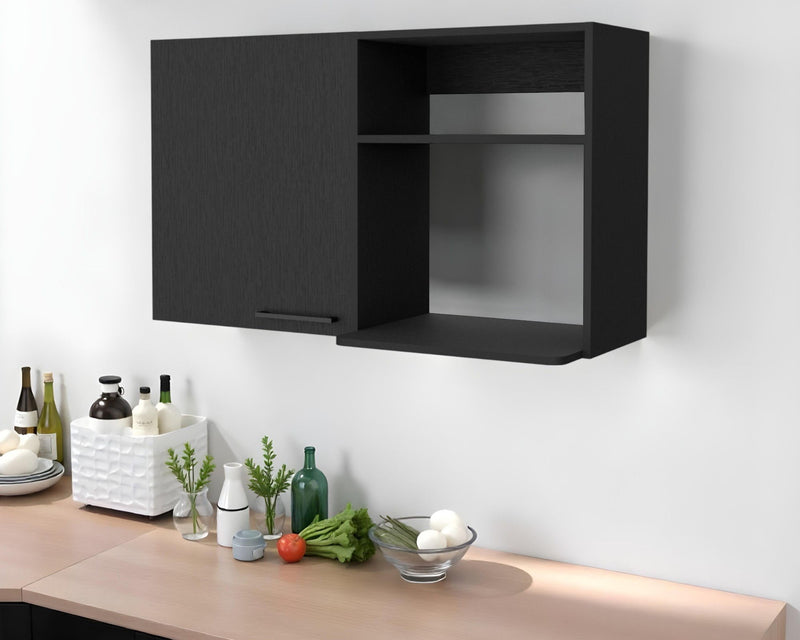 Accent Cabinet With Two Shelves - Black