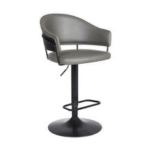 Load image into Gallery viewer, Iron Swivel Adjustable Height Bar Chair (477052) - Gray And Black
