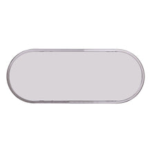 Load image into Gallery viewer, Mirrored Glass Oval Cross Console Table With Shelves - Silver
