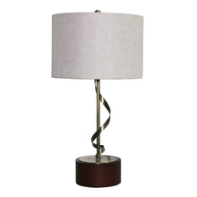 Load image into Gallery viewer, Nightstand Desk Lamp With Twisted Base - White
