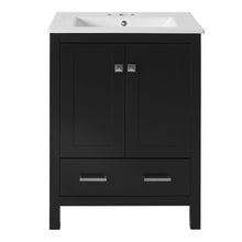 Load image into Gallery viewer, Bathroom Vanity With Integrated Undermount Ceramic Sink, 2 Doors And 1 Drawer, Soft Close Hinges
