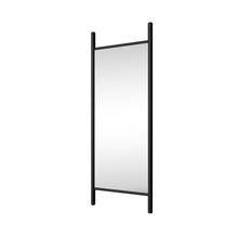 Load image into Gallery viewer, 63" Wood Leaning Ladder Framed Full Length Mirror - Black
