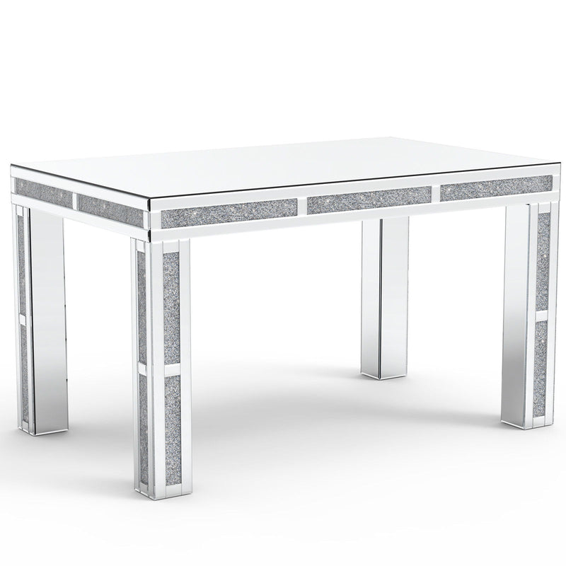 31" Wood Dining Table - Silver