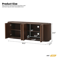 Load image into Gallery viewer, TV Stand With Fluted Tambour Style Door
