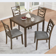 Load image into Gallery viewer, 5 Piece Dining Table Set &amp; 4 Chairs - Walnut
