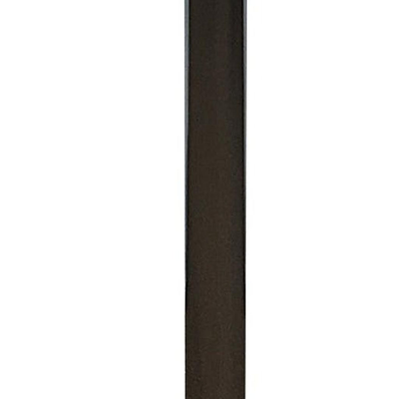 36" Wood And Metal Pedestal Base Round Top Dining Room Table - White