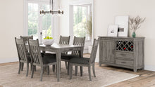 Load image into Gallery viewer, Rustic Dining Table 2 Storage Drawers And Leaf - Gray
