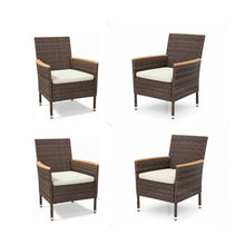 Load image into Gallery viewer, 4 Piece All-Weather Patio Dining Chair Set
