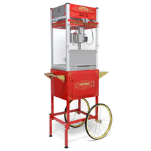 Load image into Gallery viewer, Popcorn Machine On Wheels, 20 Ounce Capacity, 1440W - Red

