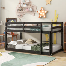 Load image into Gallery viewer, Twin over Twin Floor Bunk Bed,Espresso(Old SKU:W50437211)
