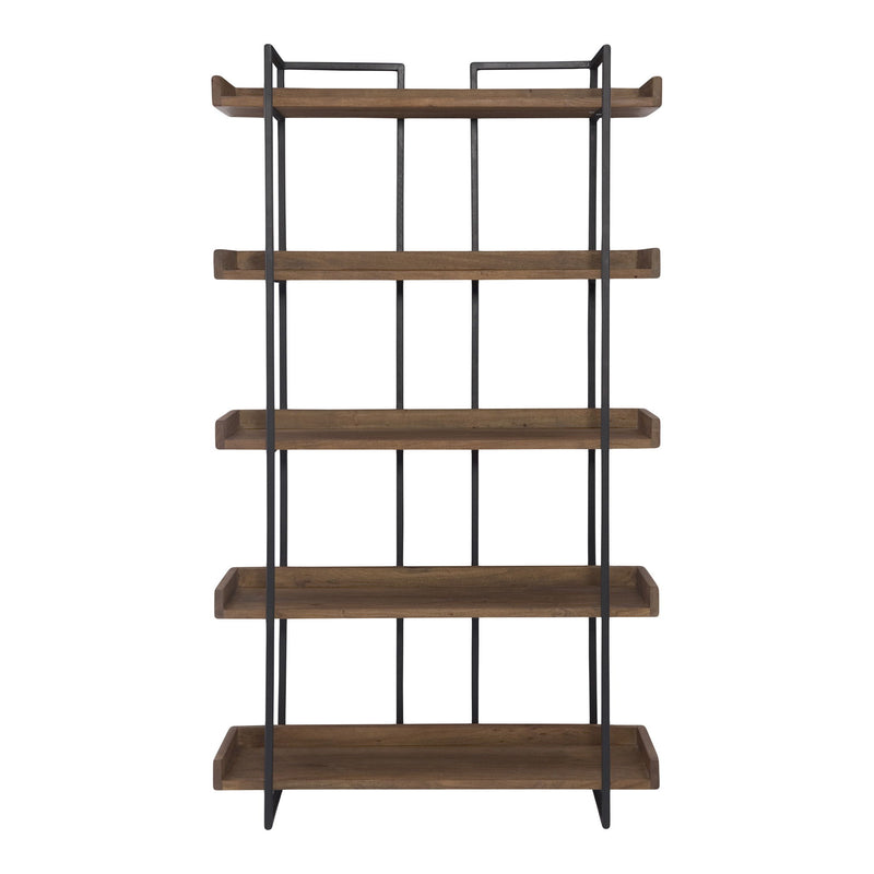 Five Tier Bookcase (517716) - Black / Brown