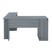 Load image into Gallery viewer, L Shape Computer Desk With Two Drawers - Gray
