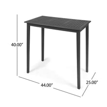Load image into Gallery viewer, Outdoor Minimalist Acacia Wood Rectangle Bar Table
