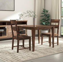 Load image into Gallery viewer, Solid Wood Ladder Back Dining Room Side Chairs (Set of 2) - Dark Brown
